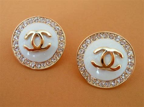 Chanel Inspired Earrings By MissChaosLLC On Etsy 25 00 Classic Gold