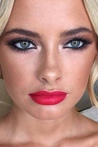 36 Easy Pretty Makeup Ideas For Summer Red Lip Makeup Makeup For