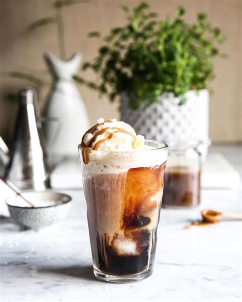 Iced Coffee Float With Salted Caramel By Judy Kim Yield 1 Serving