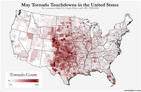 Counties in a high risk tornado area include morgan county, al, marshall county, al and. Here's where tornadoes typically form in May across the ...