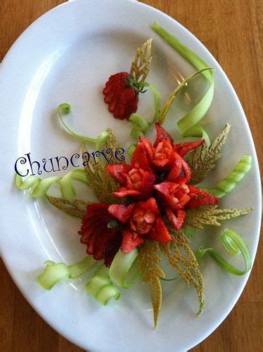 Strawberries Platter Flickr Photo Sharing Food Carving Fruit