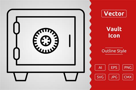 Vector Vault Outline Icon Design Afbeelding Door Muhammad Atiq