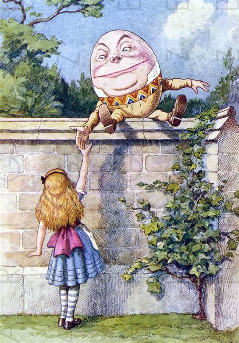 Humpty Dumpty And Alice In Wonderland Victorian Illustration 1st Edition