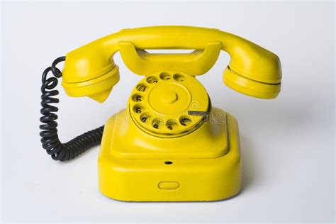 Yellow Phone Stock Photo Image Of Appliance Call Connection 8018196