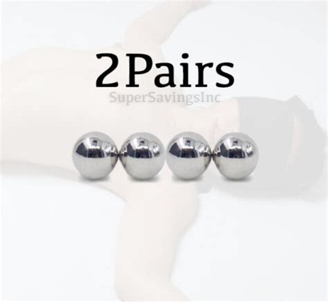 Magnetic Nipple Clitoris Labia Clamps Powerful Orbs Balls Sex Toy Bdsm