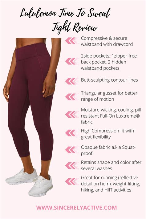 lululemon reviews leggings sports bras jackets sincerely active womens workout outfits