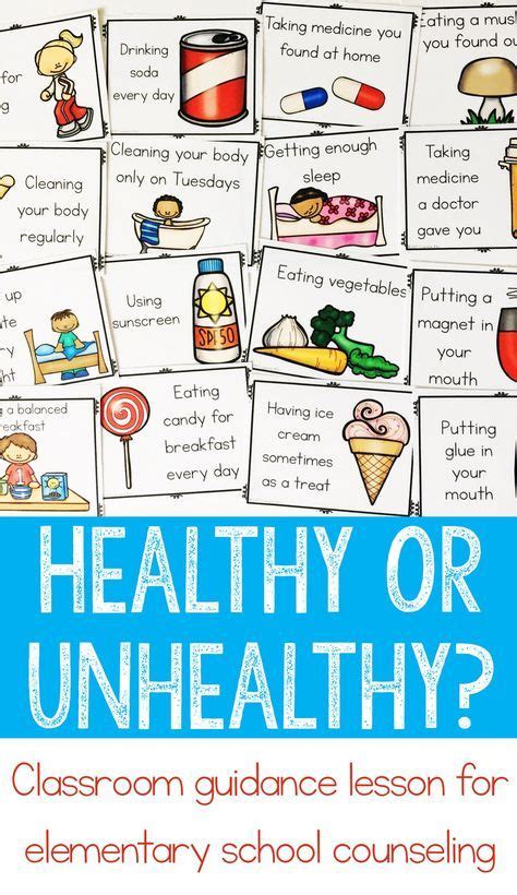 Healthy Choices Classroom Guidance Lesson For Early Elementary