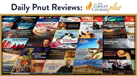 Daily Pnut E Learning Review The Great Courses Plus Daily Pnut