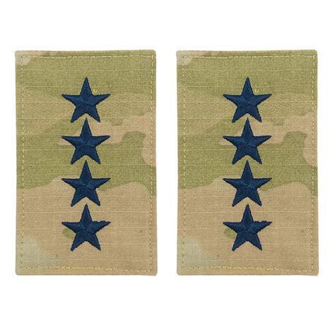 Space Force Officer Rank Insignia Embroidered On Ocp With Hook Gener