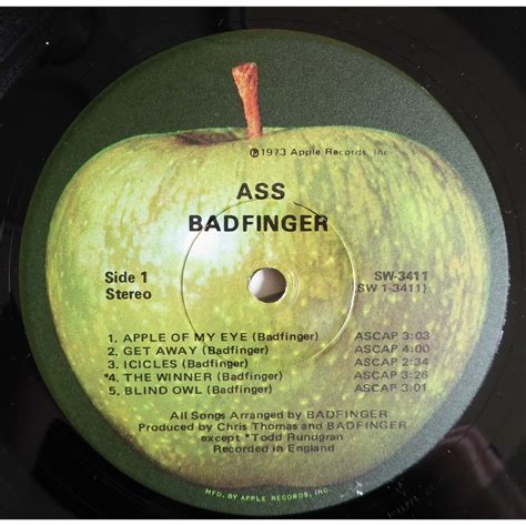 Ass By Badfinger Lp With Ouioui14 Ref118312784