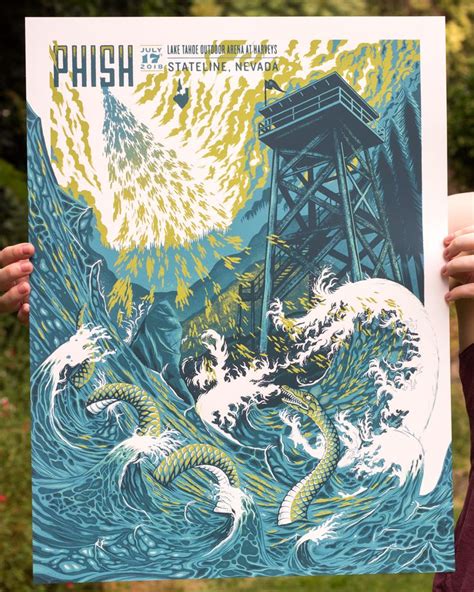 Phish Gig Poster Tahoe Print Paul Kreizenbeck Design And Illustration