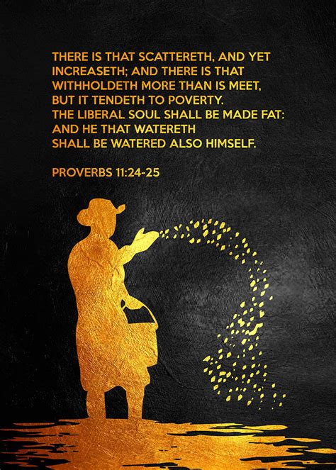 Proverbs 11 24 25 Bible Verse Wall Art Digital Art By Bible Verse