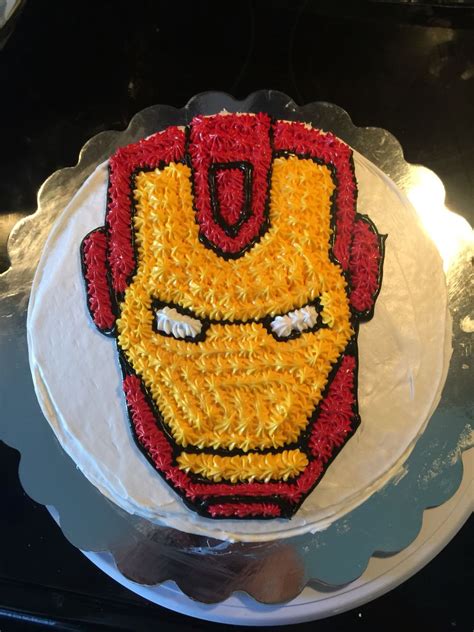 Hogger&gogger iron man birthday cake. Iron Man cake … | Ironman cake, Birthday cakes for men ...