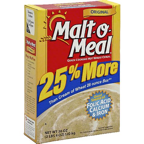 Malt O Meal® Original Quick Cooking Hot Wheat Cereal 36 Oz Box Shop