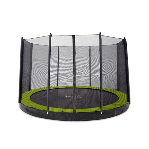 Plum 12ft Circular In Ground Trampoline And Enclosure All Round Fun