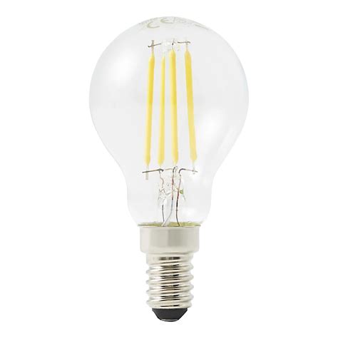 Diall E14 5w 470lm Globe Warm White Led Light Bulb Diy At Bandq