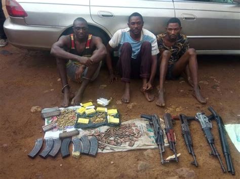 Deadly Armed Robbery Gang Busted In Kwara See How They Hid Their Guns