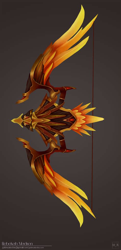 Artstation Gold Artifact Bow Blizzard Fan Art