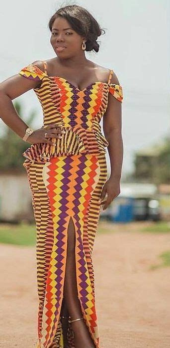 Vestidos De Novia Kente Africanos Tela Kente Estilos Kaba De Ghana Vestido Africano