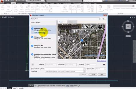 วิธีการ Setting Geographic Location ในโปรแกรมautocad2014 Graphic Cad