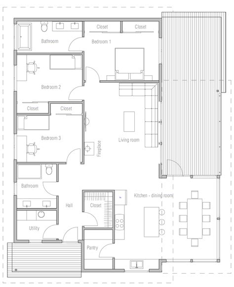 Small House Plan Ch47 In Modern Architecture House Plan Modern House