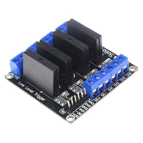 4 Channel Solid State Relay Module SSR 5V Support Low Trigger