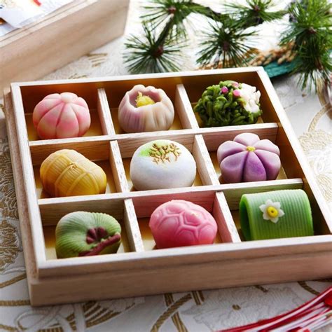 A Wooden Box Filled With Different Types Of Macaroons