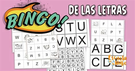 Bingo De Letras Juego Para Aprender Las Letras Del Abecedario Bingo