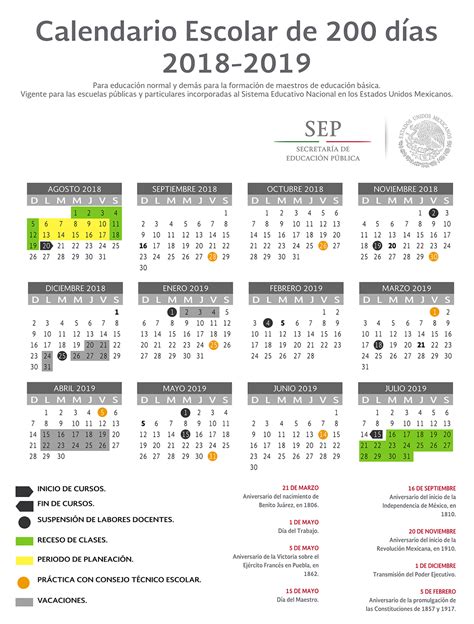Calendario Escolar 2018 2019 Revista Voces Images And Photos Finder