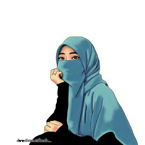56 Gambar Kartun Muslimah Kesepian Gratis Terbaik Gambar Kantun
