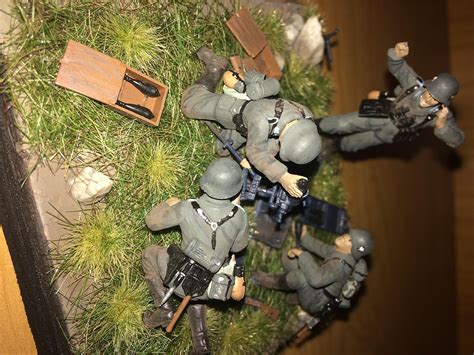 German Infantry Mortar Soldier Team Set Plastic Model Military
