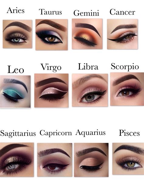 makeup look for zodiac signs noche love the eye look makeup react zodiac sign fashion