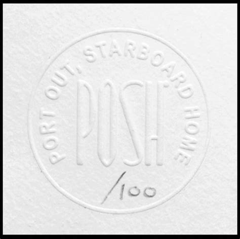 Limited Edition Stamp White Jacqueline Hurley Posh Original Art