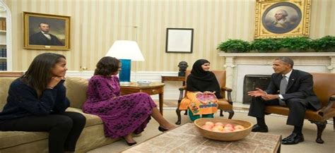 pakistani girl malala yousafzai meets obamas at white house the source