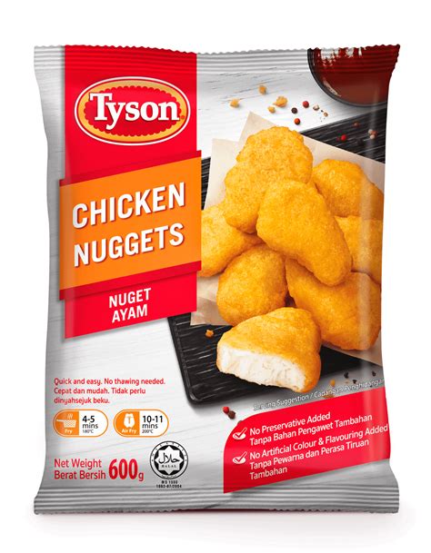 Chicken Nuggets 600g Tyson Malaysia