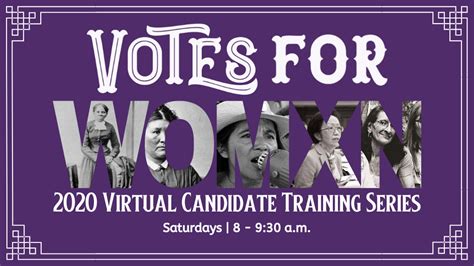 Virtual Candidate Training 2020 National Womens Political Caucus Of