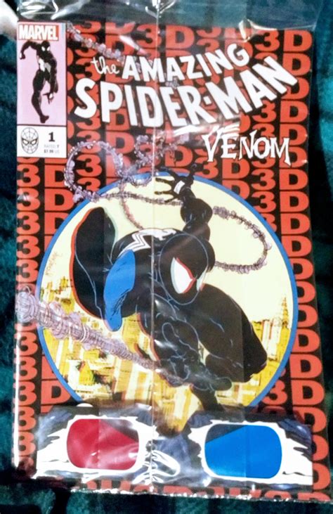 The Amazing Spider Man Venom 3d 1 Nm Cover A With Poly Bag Comic