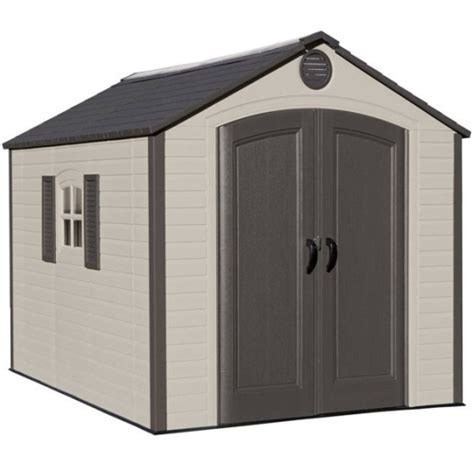 With both a small garden shed and large garden sheds, you'll get a space to pursue your hobbies or to set up a garden office without distractions, out of the way of the rest of the household. Lifetime 60056 8 x 10 Storage Shed on Sale with Fast ...