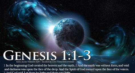 The God Of The Bible Created The Heavens And The Earth Period