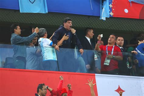 Diego Maradona At The 2018 World Cup