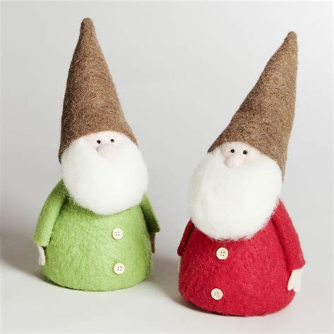 Large Felt Gnome Set Of 2 Large Felt Gnome Set Of 2 World Market