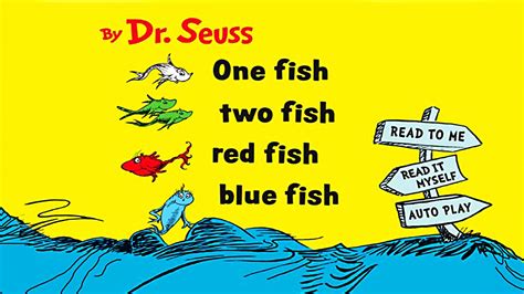 1 Fish 2 Fish Red Fish Blue Fish Pdf Fish Two Blue Red Audiobook Seuss
