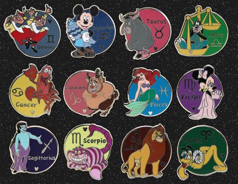 Love Disney Pins Disney Zodiac Disney Pins Trading Disney Pins Sets