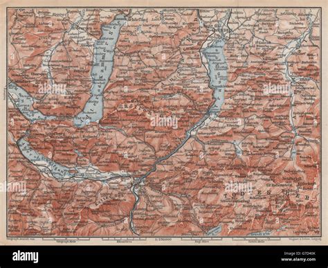 North Salzkammergut Gmunden Ischl Hallstatt Altmunster Ebensee Karte