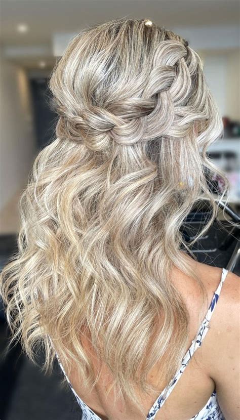 Different Wedding Hairstyles For Any Length Soft Braided Half Up