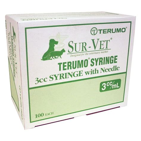 Rx Terumo Sur Vet Syringe Wneedle 100 Count Jeffers