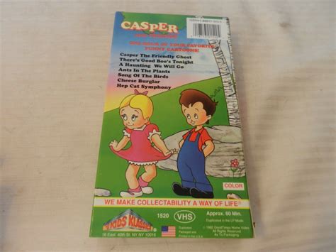 Casper And Friends 1520 Vhs One Hour Of Favorite Cartoons From Kids
