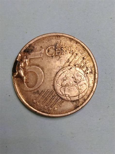 France 5 Cent Euro Mint Error Rare Unique Coin Etsy