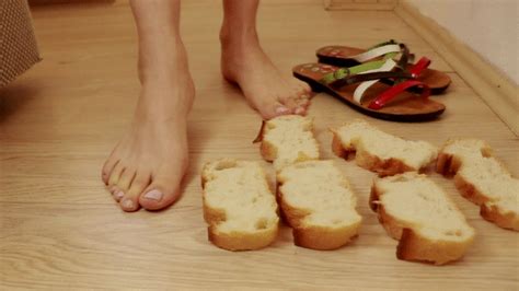 Bread Crush Barefoot And With Slippers 720p Hd Goddess Nulien