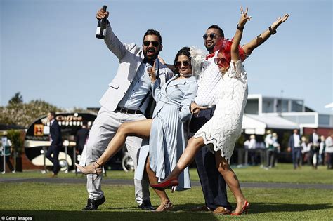 aussies go wild race goers celebrate the return of melbourne cup after world s longest lockdown